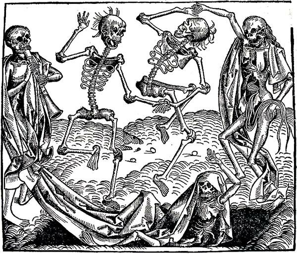 Danse Macabre (Dance of Death), 1493, by Michael Wolgemut (1434 - 1519)