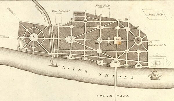 John Evelyn's plan for rebuilding London