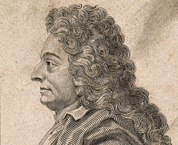 Detail from an engraving of Sir Christopher Wren, by A. W. Warren, date unknown